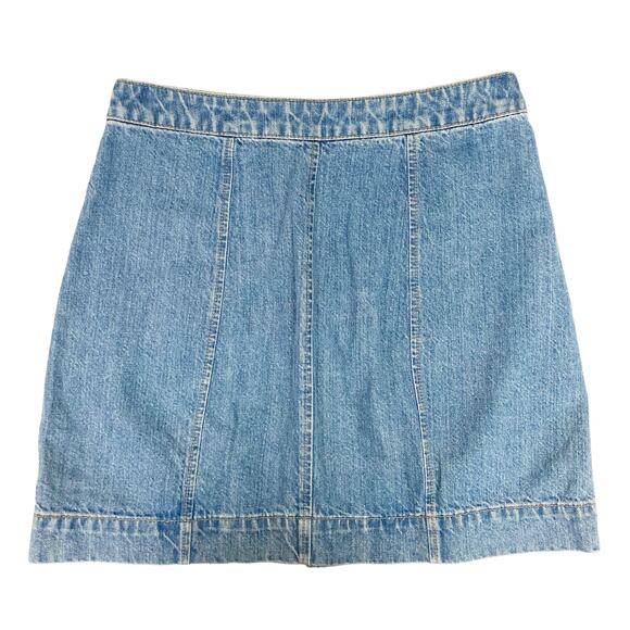 Ann Taylor Loft Button Front Denim Skirt Sz 26 - Picture 4 of 5